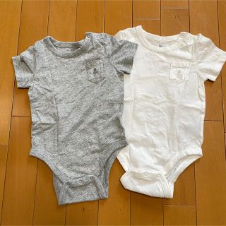 ベビーギャップ(babyGAP)の【ベビー】半袖ロンパース2枚セット(ロンパース)