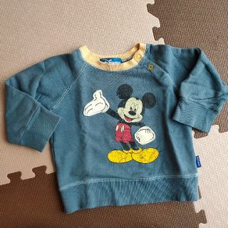 ディズニー(Disney)のミッキーマウス 裏起毛トレーナー 95cm(Tシャツ/カットソー)