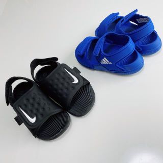 ナイキ(NIKE)のNIKE adidas サンダル2足セット(サンダル)