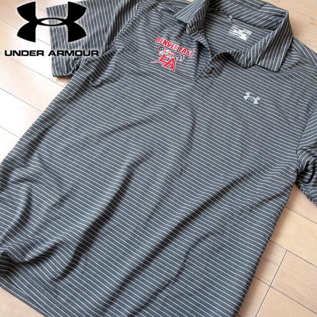 UNDER ARMOUR(アンダーアーマー)の超美品 XL アンダーアーマー メンズ 半袖ポロシャツ グレー メンズのトップス(ポロシャツ)の商品写真