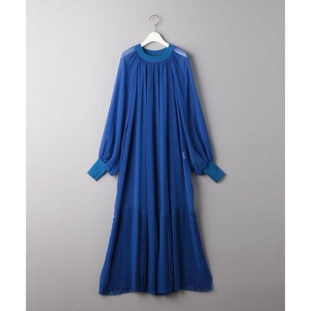 新品◇HYKE ハイク SHIRRED CHIFFON DRESS-