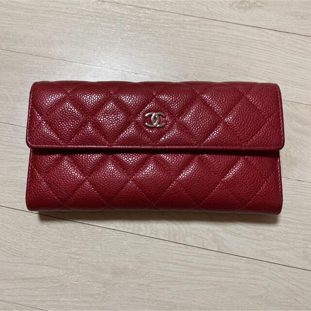 CHANEL シャネル 正規品 長財布 マトラッセ-