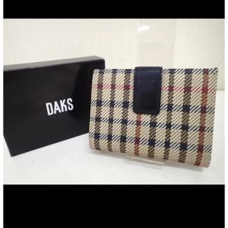 ダックス(DAKS)の※新品未使用※DAKS チェック柄 折財布 箱付き(財布)