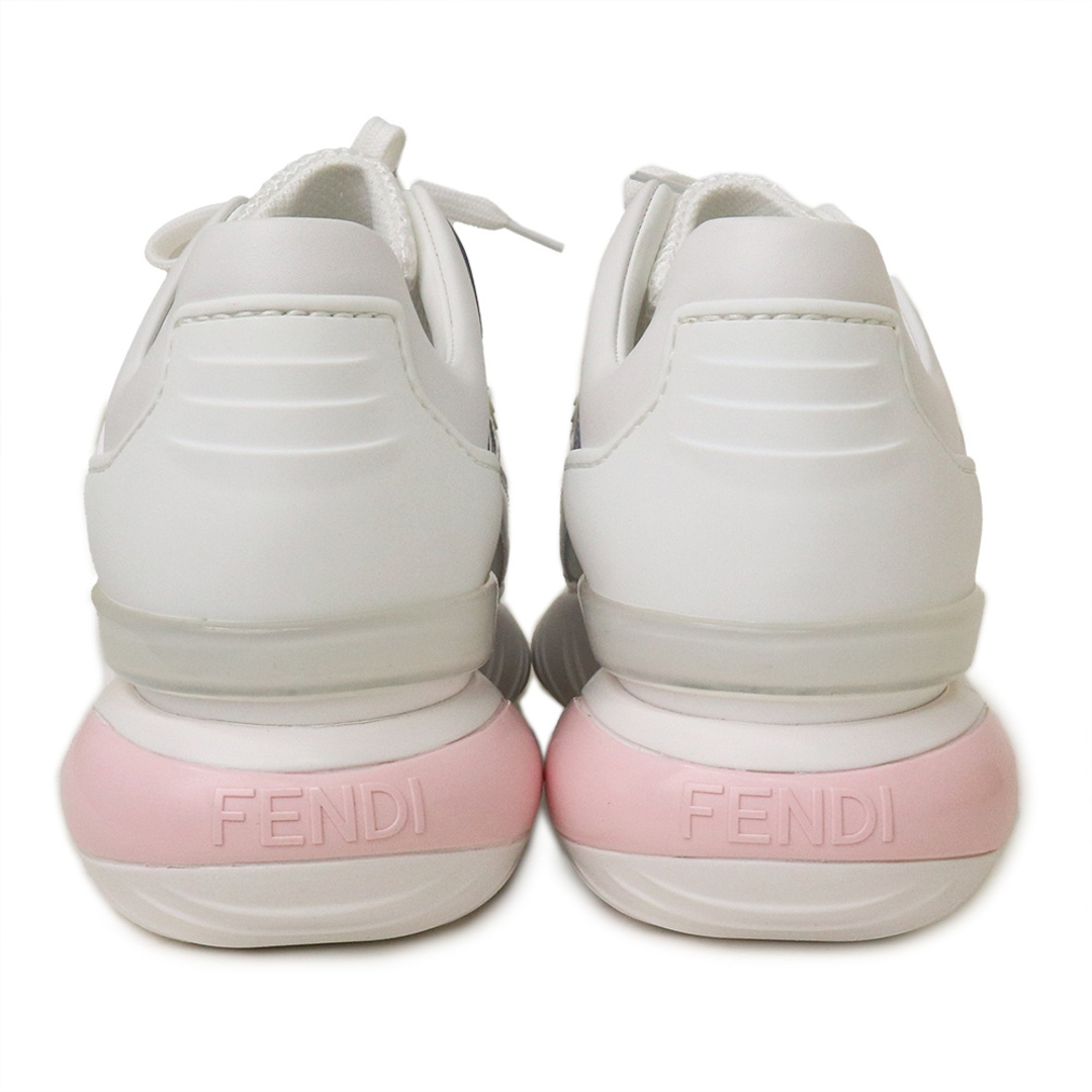 FENDI(フェンディ)のフェンディ FENDI カーフレザー レースアップ スニーカー SNEAKERS ホワイト ピンク 白 7E1217 AC7A F1BO0 （新品・未使用品） レディースの靴/シューズ(スニーカー)の商品写真