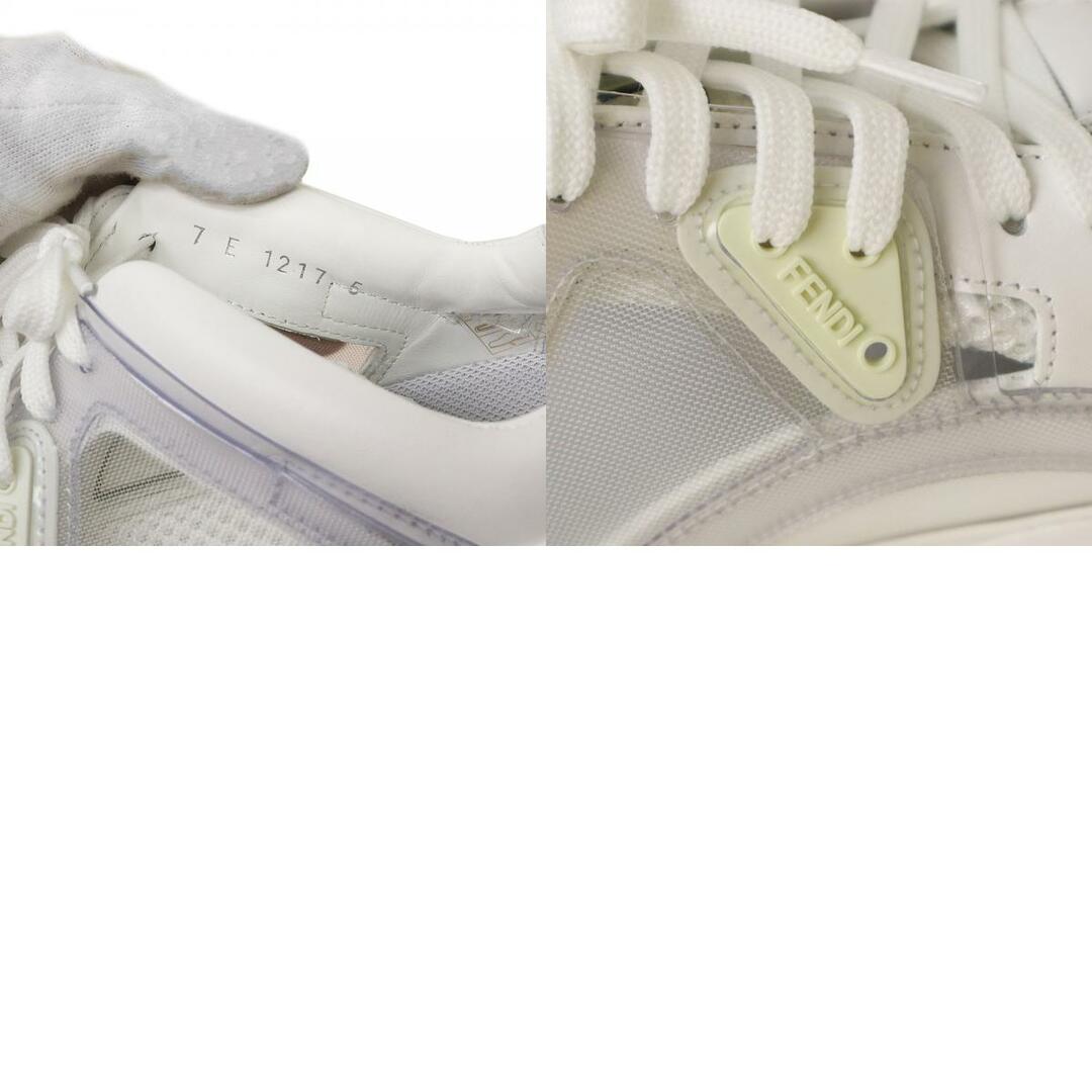 FENDI(フェンディ)のフェンディ FENDI カーフレザー レースアップ スニーカー SNEAKERS ホワイト ピンク 白 7E1217 AC7A F1BO0 （新品・未使用品） レディースの靴/シューズ(スニーカー)の商品写真