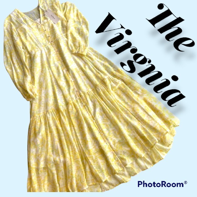 The Virgnia - 本日中値下げ【新品】The Virgnia ミモザ柄ワンピース ...