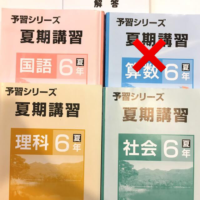 単品売り　四谷大塚　夏期講習　6年 エンタメ/ホビーの本(語学/参考書)の商品写真