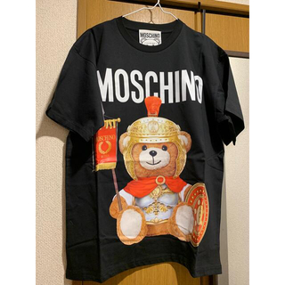 Saishin no MOSCHINO モスキーノ BLACK Tシャツ メンズ 春夏2022 