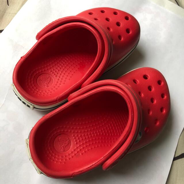 crocs(クロックス)のcrocs☆子供サンダル　4c5 キッズ/ベビー/マタニティのベビー靴/シューズ(~14cm)(サンダル)の商品写真