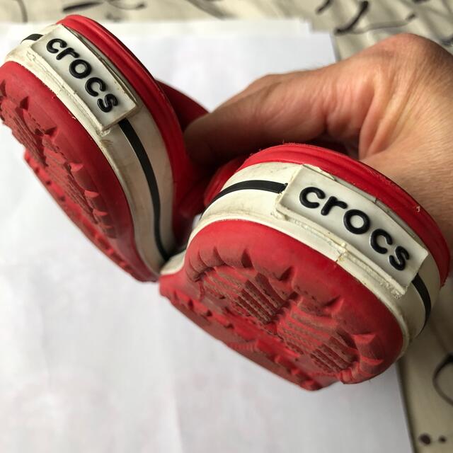 crocs(クロックス)のcrocs☆子供サンダル　4c5 キッズ/ベビー/マタニティのベビー靴/シューズ(~14cm)(サンダル)の商品写真