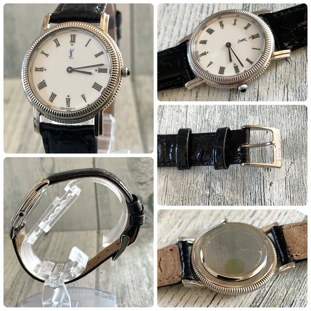 Saint Laurent(サンローラン)の【電池交換済】Yves Saint Laurent シルバー メンズ 腕時計 メンズの時計(腕時計(アナログ))の商品写真