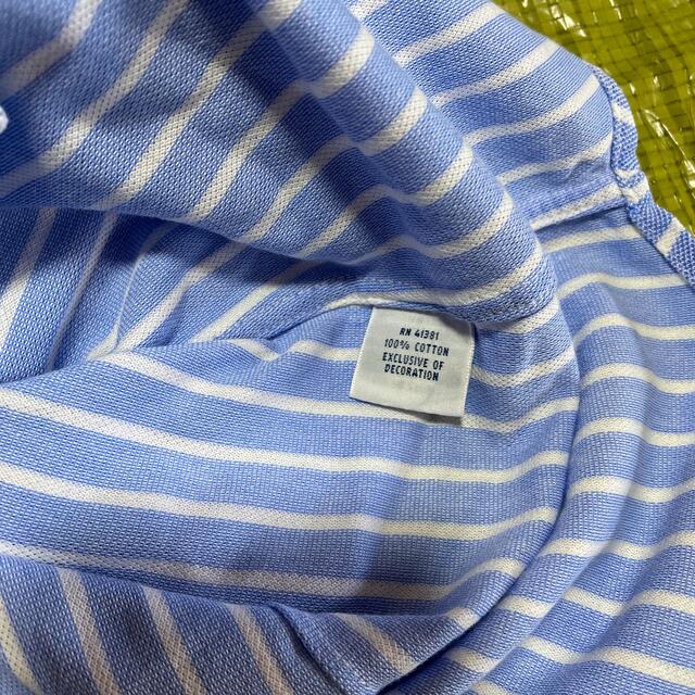 Ralph Lauren(ラルフローレン)のラルフローレン　ストライプシャツ　ブルー レディースのトップス(シャツ/ブラウス(長袖/七分))の商品写真