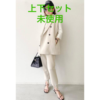 アパルトモンドゥーズィエムクラス(L'Appartement DEUXIEME CLASSE)のL'Appartement Ponte Vest&Pants セット ナチュラル(セット/コーデ)