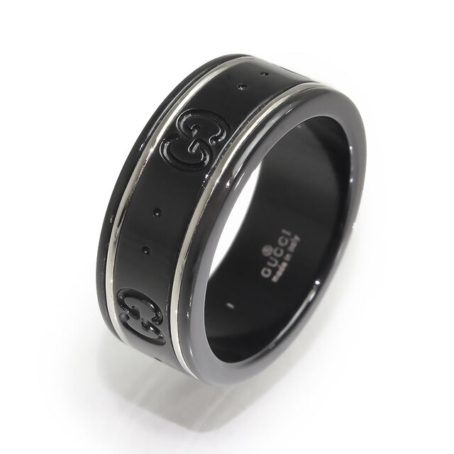 ホワイトゴ⑷ Gucci コランダム リング 指輪 9号(中古)の通販 by