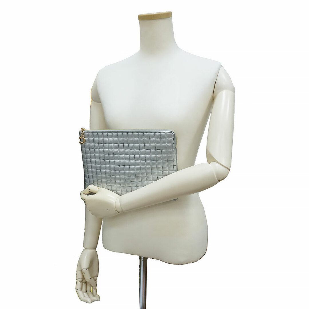 セリーヌ カーフスキン Cチャーム キルテッド クラッチバッグ(新品