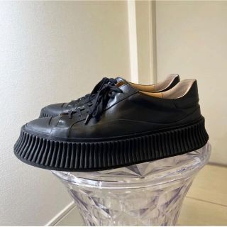 ジルサンダー(Jil Sander)の【美品】ジルサンダー プラットフォーム スニーカー 黒 42(スニーカー)