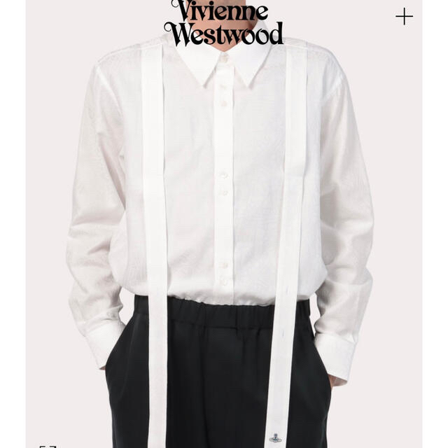Vivienne Westwood(ヴィヴィアンウエストウッド)のVivienne Westwood サスペンダーシャツ　44 メンズのトップス(シャツ)の商品写真
