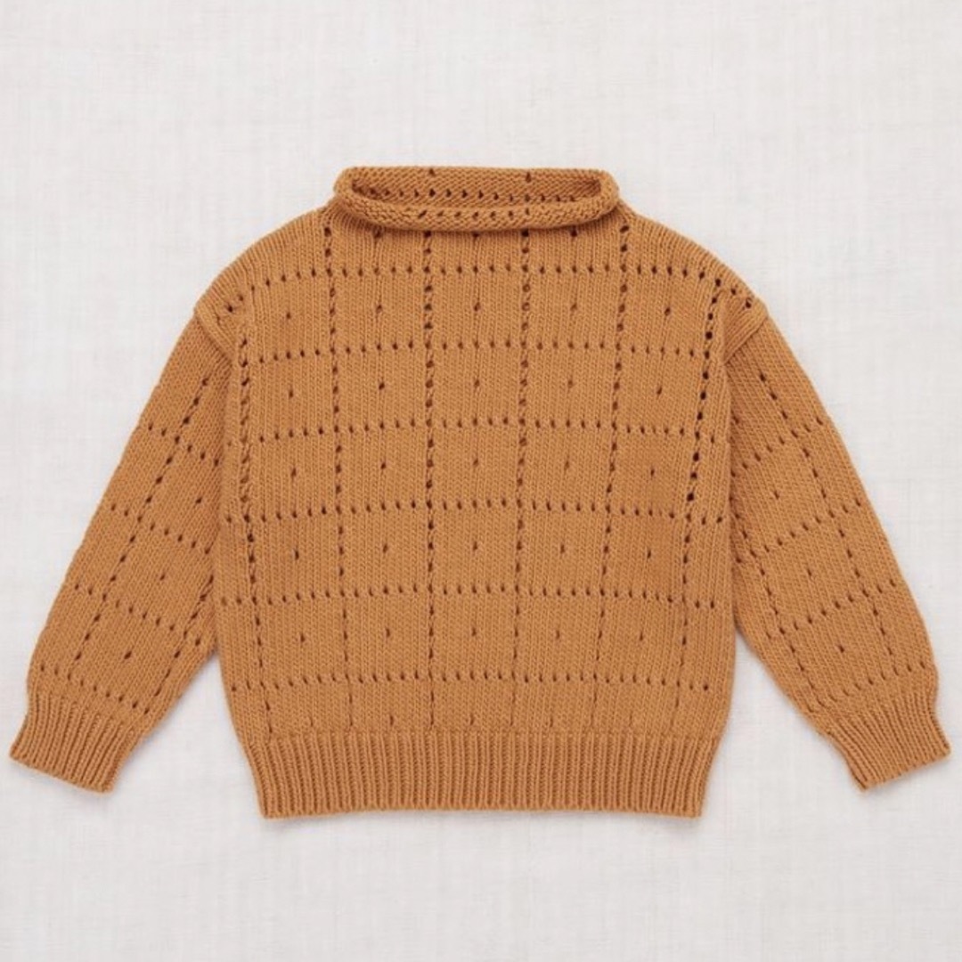 Misha & Puff(ミーシャアンドパフ)のmisha and puff ニットプルオーバー caramel キッズ/ベビー/マタニティのキッズ服女の子用(90cm~)(ニット)の商品写真