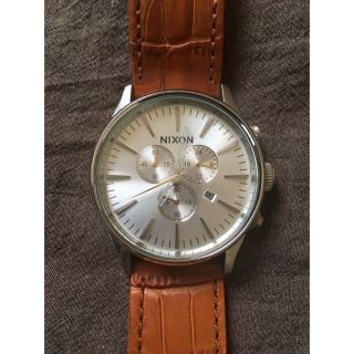 ニクソン(NIXON)のNIXON 腕時計 A405-1888 セントリー クロノレザー サドルゲーター(腕時計(アナログ))