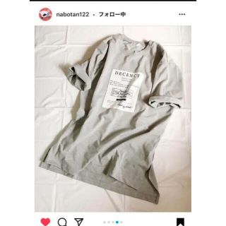 シマムラ(しまむら)の美品　グレー　ロゴTシャツ(Tシャツ(半袖/袖なし))