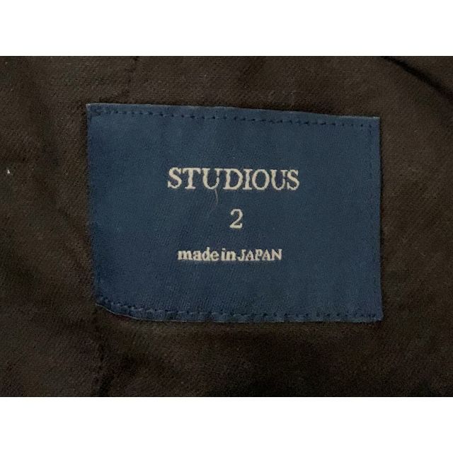 STUDIOUS(ステュディオス)のSTUDIOUS スラックス 7分丈 ネイビー メンズのパンツ(スラックス)の商品写真