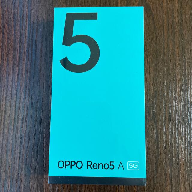 新品未開封 OPPO Reno5 A ブラックシルバー