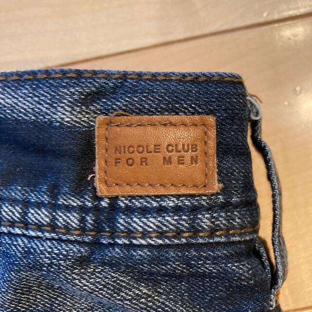 NICOLE CLUB FOR MEN(ニコルクラブフォーメン)のNICOLE CLUB デニム カーゴパンツ メンズのパンツ(デニム/ジーンズ)の商品写真