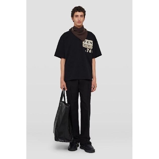 Jil Sander(ジルサンダー)のJIL SANDER 22ss グラフィックTシャツ L BLACK 美品タグ付 メンズのトップス(Tシャツ/カットソー(半袖/袖なし))の商品写真