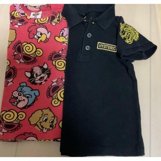 ヒステリックミニ(HYSTERIC MINI)のヒステリックミニ　ヒスミニ　Tシャツ　半袖 90cm 総柄　ポロシャツ(Tシャツ/カットソー)