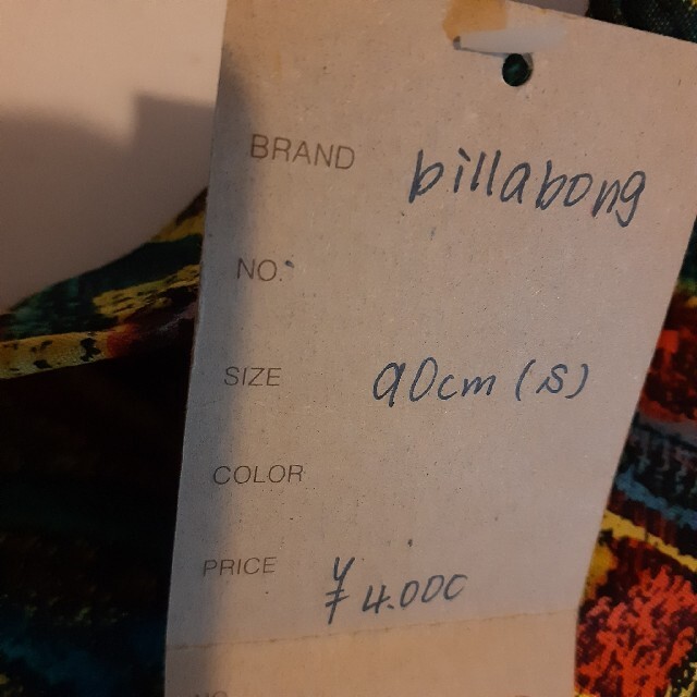 billabong(ビラボン)のトランクスコットン100○size90 キッズ/ベビー/マタニティのキッズ服男の子用(90cm~)(水着)の商品写真