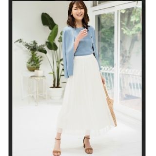 美品♡アナイ＊ハイツストボイルプリーツスカート  ロング　36