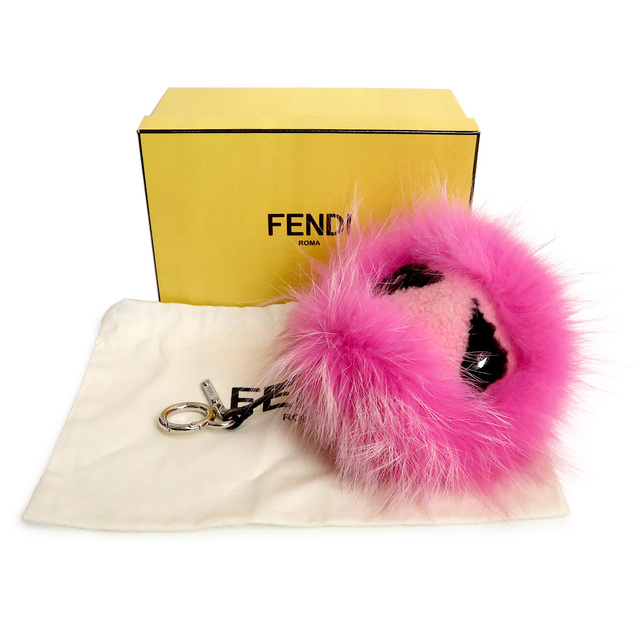 FENDI - フェンディ モンスター バッグ バグズ チャーム ピンク 7AR462 ...