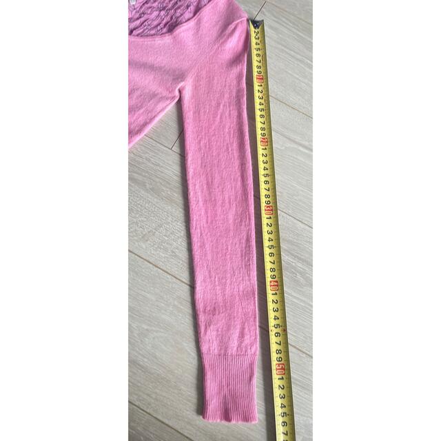 CHANEL(シャネル)のシャネル CHANEL カシミヤニット シルクブラウス  ヴィンテージ ピンク レディースのトップス(ニット/セーター)の商品写真