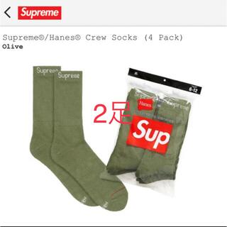 Supreme - 新品未使用　supreme × Hanes crew socks