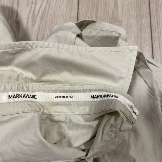 MARKAWEAR(マーカウェア)のマーカウェア　ベージュ　カッターシャツ　サイズ1 メンズのトップス(シャツ)の商品写真