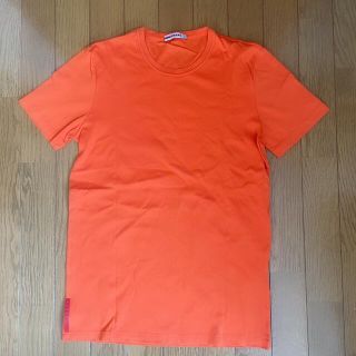 プラダ(PRADA)の美品　プラダ　PRADA オレンジTシャツ(Tシャツ/カットソー(半袖/袖なし))