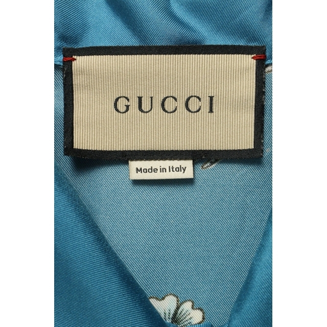 Gucci(グッチ)のグッチ 654886 ZAGWY 総柄シルク半袖シャツ 44 メンズのトップス(シャツ)の商品写真