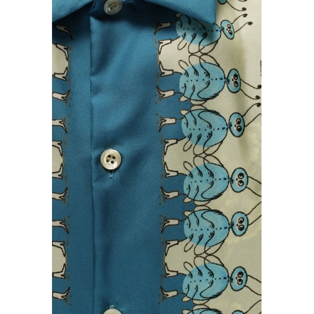 Gucci(グッチ)のグッチ 654886 ZAGWY 総柄シルク半袖シャツ 44 メンズのトップス(シャツ)の商品写真
