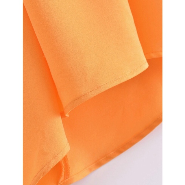 🌿5月新作🎏7884◆orange オレンジ ドレープ タイトスカート  レディースのスカート(ひざ丈スカート)の商品写真
