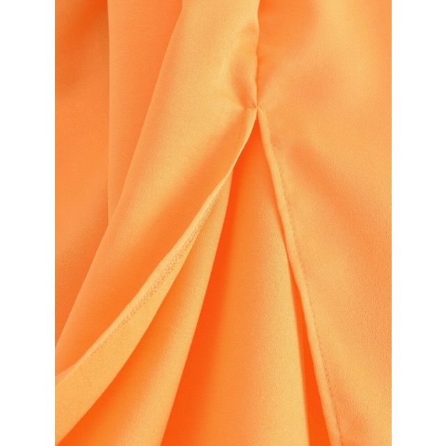 🌿5月新作🎏7884◆orange オレンジ ドレープ タイトスカート  レディースのスカート(ひざ丈スカート)の商品写真