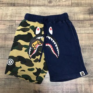 ベイプキッズ(BAPE KIDS)のBAPE KIDS ベイプキッズ シャーク スウェット ショートパンツ 100(パンツ/スパッツ)