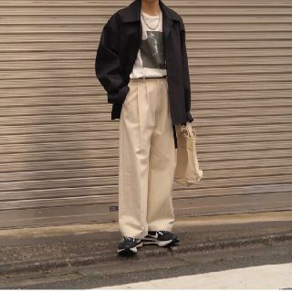 シュタイン(stein)のstein 22ss wide straight trousers(スラックス)