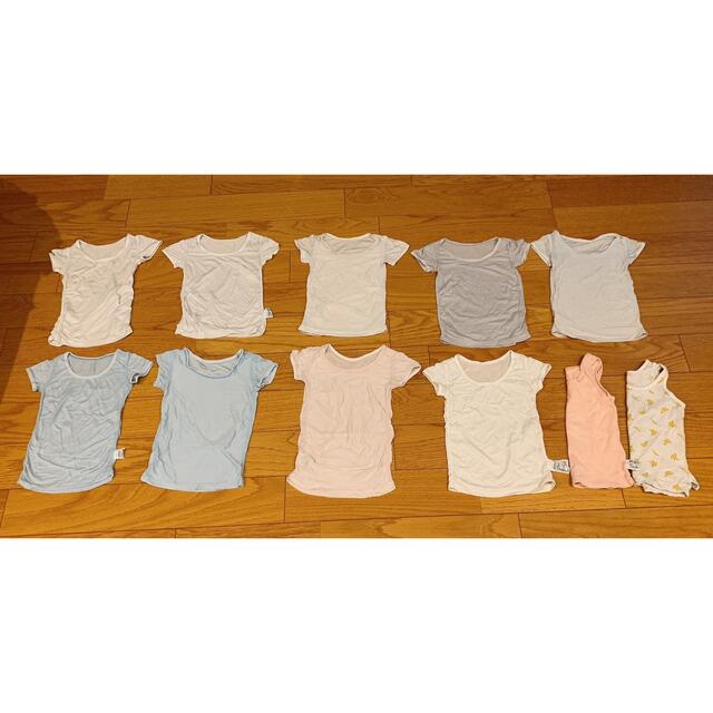 UNIQLO(ユニクロ)のUNIQLO エアリズム　80 合計11枚　ユニクロ　半袖　タンクトップ キッズ/ベビー/マタニティのベビー服(~85cm)(肌着/下着)の商品写真