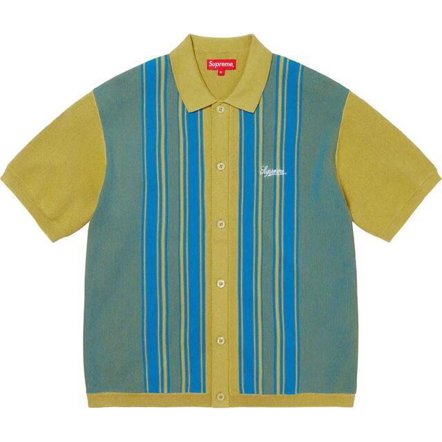 憧れの Supreme Stripe Button Up - Supreme Polo ポロシャツ ラクマ ...