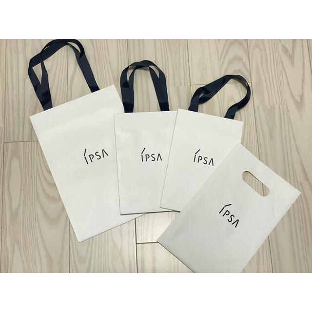 IPSA(イプサ)のIPSA イプサ　ショップ　白色　ホワイト　袋　紙袋　セット レディースのバッグ(ショップ袋)の商品写真