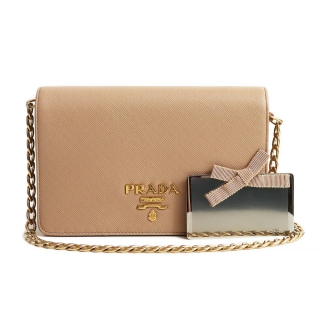 34%割引レビュー高評価のおせち贈り物 即日発送‼︎最終値下げ‼︎PRADA 店舗在庫あり 即日発送‼︎最終値下げ‼︎PRADA プラダ チェーンウォレット ショルダーバッグ
