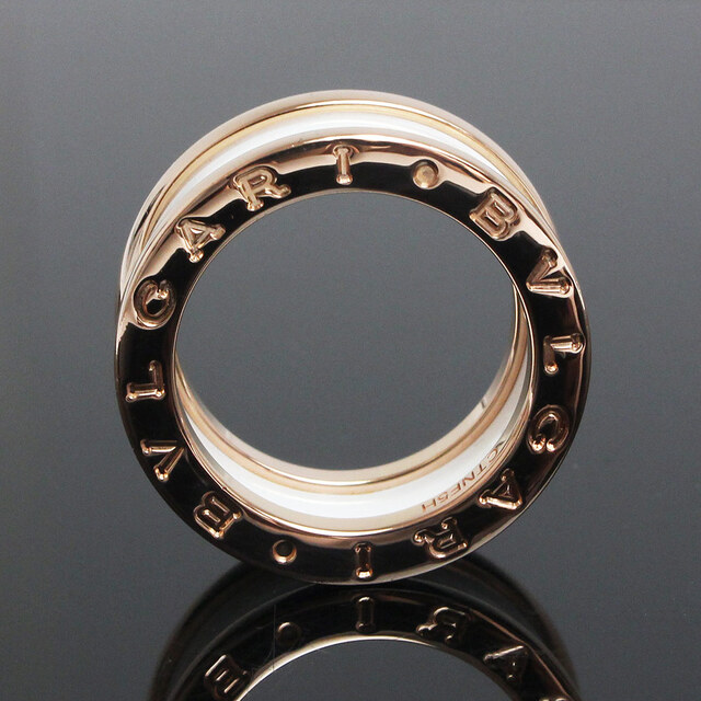 ブルガリビー ゼロワン 3バンド リング 指輪 9号 AN855964（美品） 4