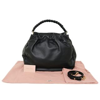 miumiu - ミュウミュウ レザー 2WAY ホーボーショルダーバッグ(新品