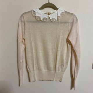 ドットアンドストライプスチャイルドウーマン(Dot&Stripes CHILDWOMAN)のDot&Stpipes CHILDWOMAN シアーニット(ニット/セーター)