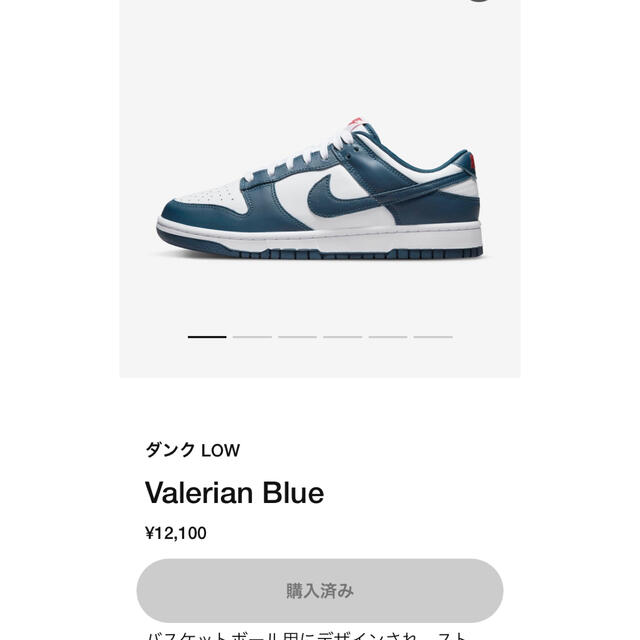 NIKE DUNK LOW VALERIAN BLUE 27cm